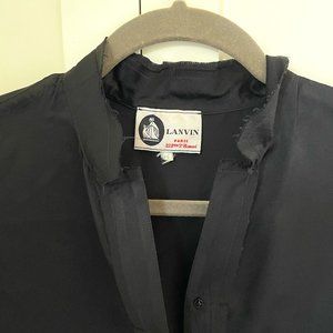 Lanvin silk polo shirt